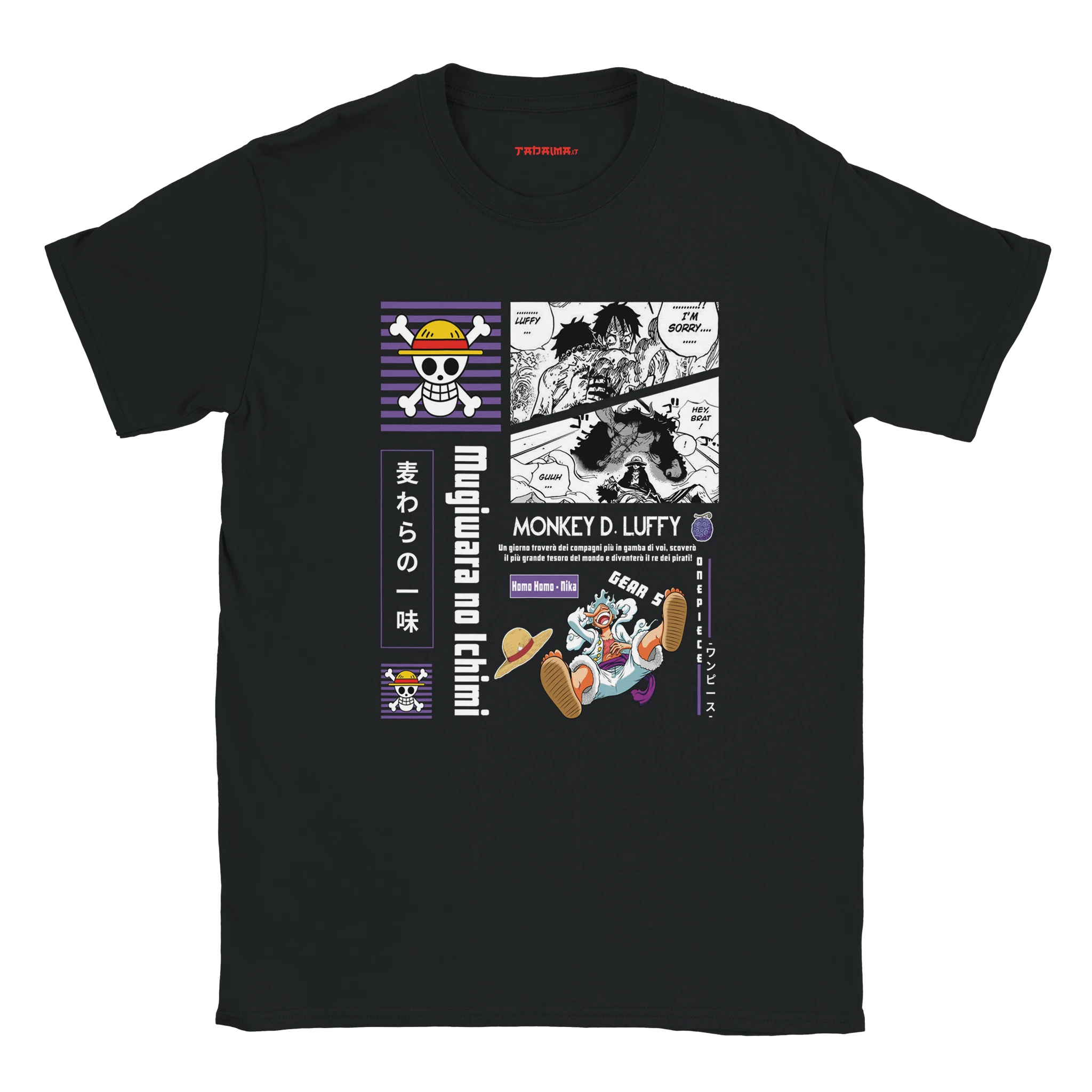 T-Shirt One Piece Luffy Tadaima Style