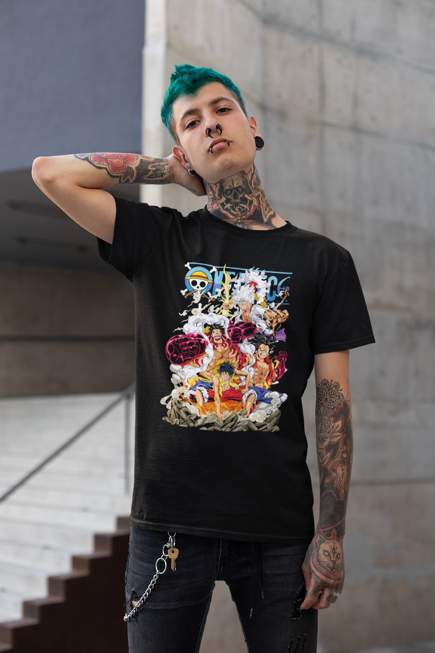 T-Shirt One Piece-Monkey D. Rufy