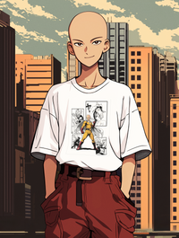 T-Shirt One Punch Man Saitama