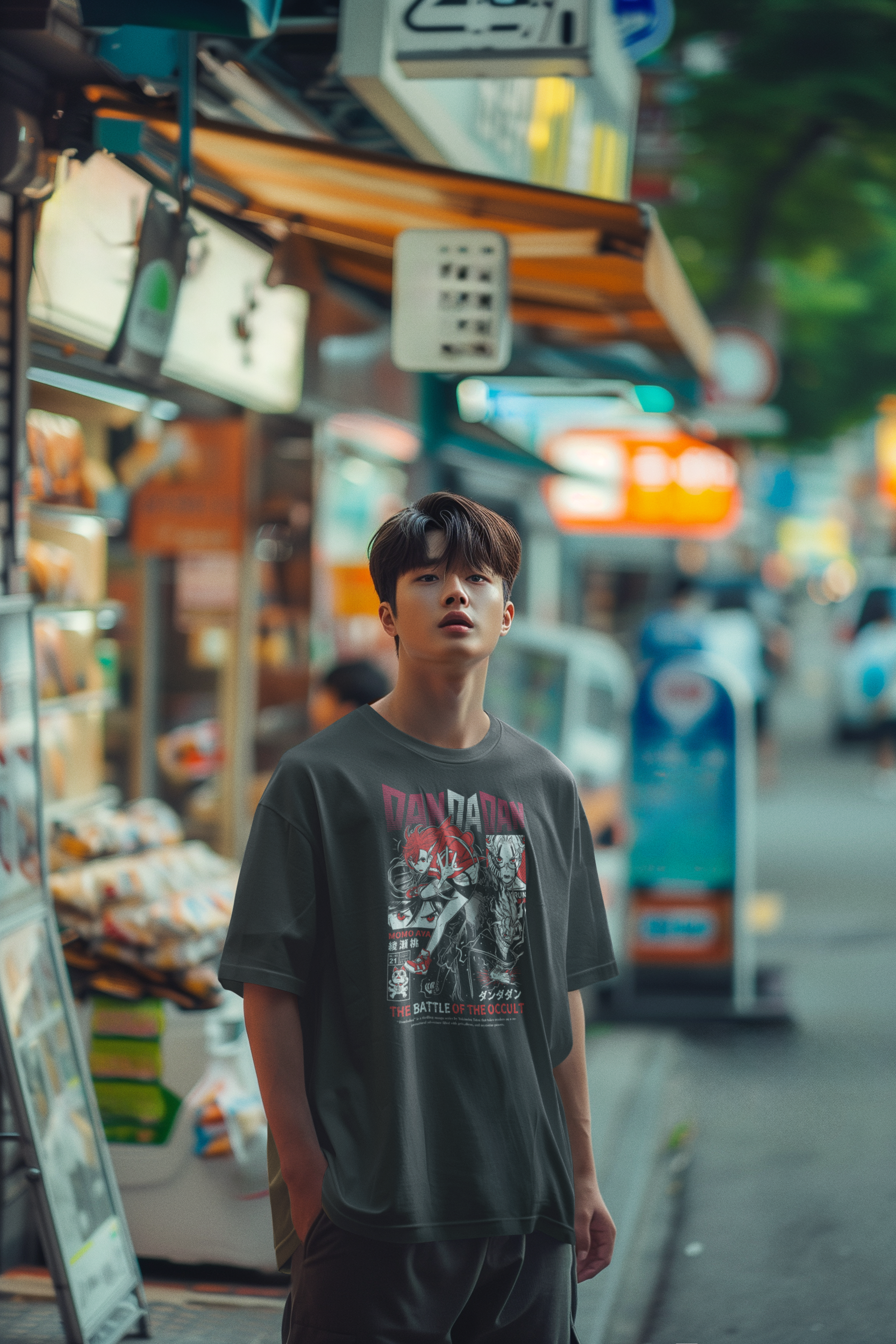 T-Shirt DanDaDan – Okarun & Momo Ayase